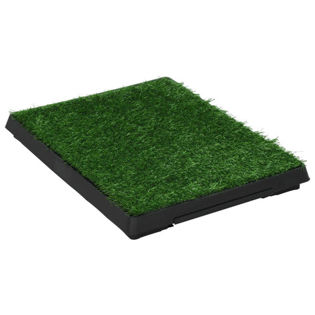 Vidaxl Pet Toiletten 2 STs mit Behälter und künstlichem Gras 63x50x7 cm Grün