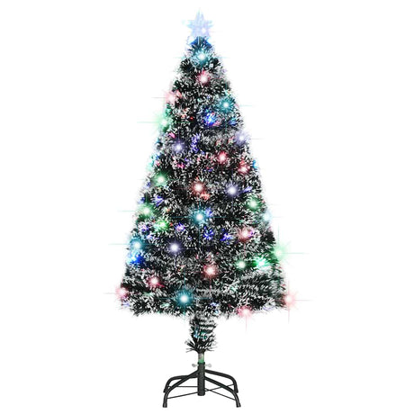 Vidaxx beleuchteter Weihnachtsbaum mit Ständer und LED 120 cm Glasfaser