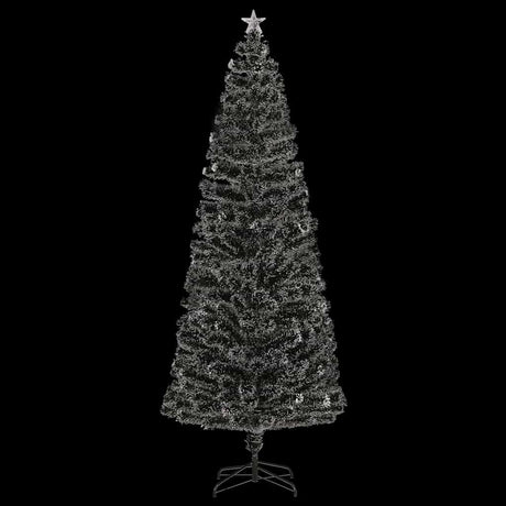 Vidaxx beleuchteter Weihnachtsbaum mit Ständer und LED 240 cm Glasfaser
