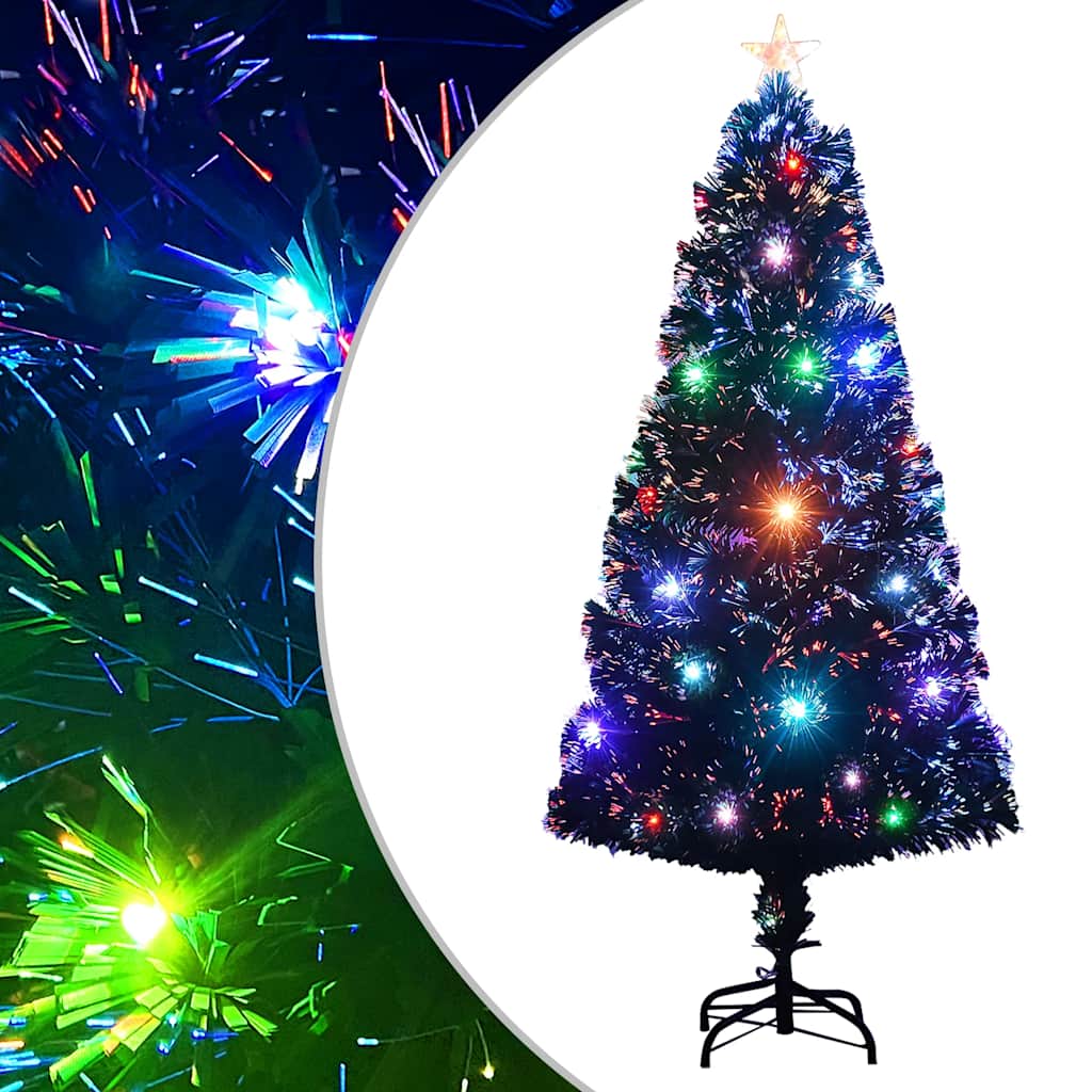 Vidaxx beleuchteter Weihnachtsbaum mit Ständer und LED 120 cm Glasfaser