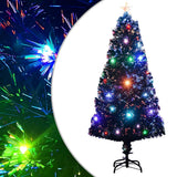 Vidaxx beleuchteter Weihnachtsbaum mit Ständer und LED 120 cm Glasfaser