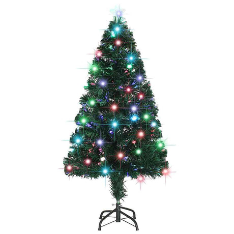 Vidaxx beleuchteter Weihnachtsbaum mit Ständer und LED 120 cm Glasfaser