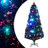 Vidaxx beleuchteter Weihnachtsbaum mit Ständer und LED 180 cm Glasfaser