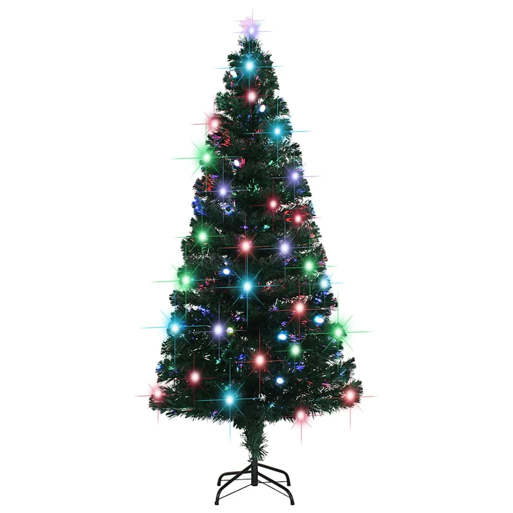 Vidaxx beleuchteter Weihnachtsbaum mit Ständer und LED 180 cm Glasfaser