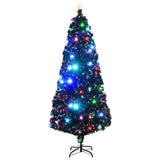 VIDAXL -Weihnachtsbaum mit LED und Standard 210 cm Faser -Optik
