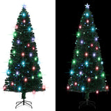 Vidaxl Weihnachtsbaum mit LED und Standard 240 cm Faser -Optik