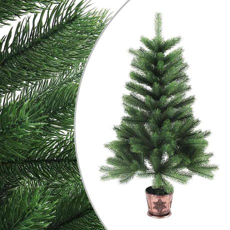 Vidaxl Kunstkerstboom mit lebensechten Nadeln 90 cm Grün