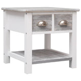 Vidaxl bijzettafel 40x40x40 cm paulowniahout grijs
