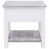 Vidaxl bijzettafel 40x40x40 cm paulowniahout grijs