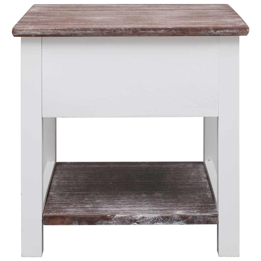 Vidaxl bijzettafel 40x40x40 cm paulowniahout bruin