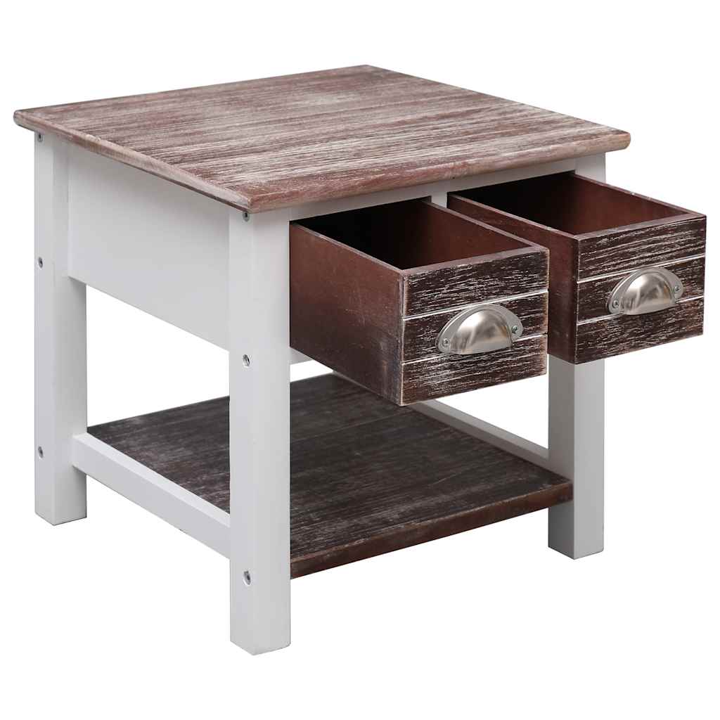 Vidaxl bijzettafel 40x40x40 cm paulowniahout bruin