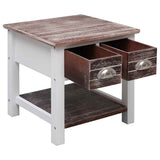 Vidaxl bijzettafel 40x40x40 cm paulowniahout bruin