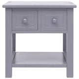 Vidaxl bijzettafel 40x40x40 cm paulowniahout grijs