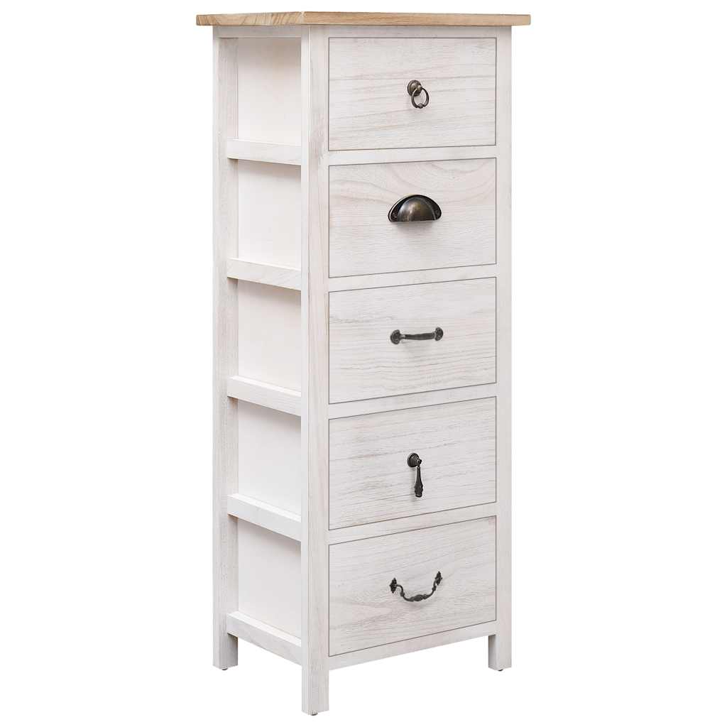 Vidaxl bijzetkast 35x25x87 cm paulowniahout