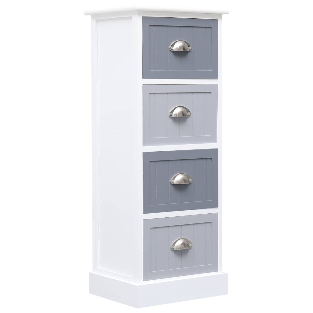 Vidaxl bijzetkast 35x30x90 cm paulowniahout