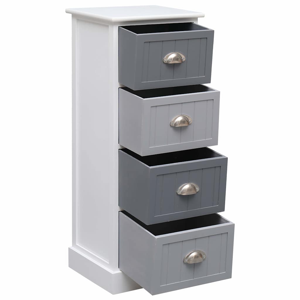 Vidaxl bijzetkast 35x30x90 cm paulowniahout