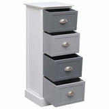 Vidaxl bijzetkast 35x30x90 cm paulowniahout