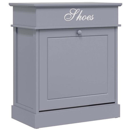 Vidaxl Schuhschrank 50x28x58 cm Paulowniahout Grau