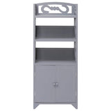 Vidaxl badkamerkast 46x24x116 cm paulowniahout grijs