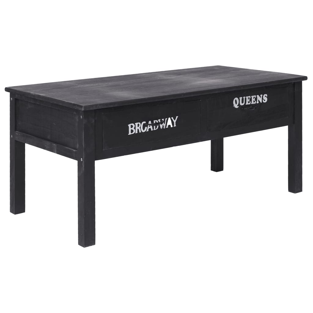 Vidaxl salontafel 100x50x45 cm hout zwart