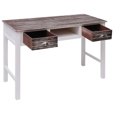Vidaxl schrijftafel 110x45x76 cm hout bruin