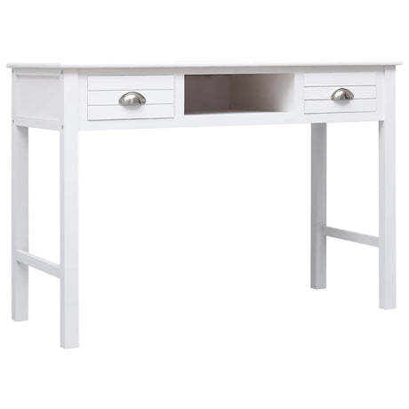 Vidaxl schrijftafel 110x45x76 cm hout wit