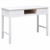 Vidaxl schrijftafel 110x45x76 cm hout wit