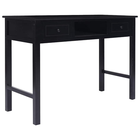 Vidaxl schrijftafel 110x45x76 cm hout zwart