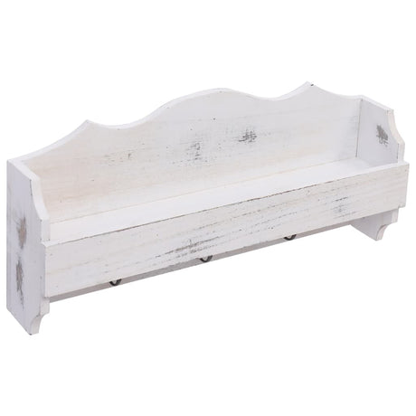 Vidaxx Wandgarderobe 50x10x23 cm Holz weiß