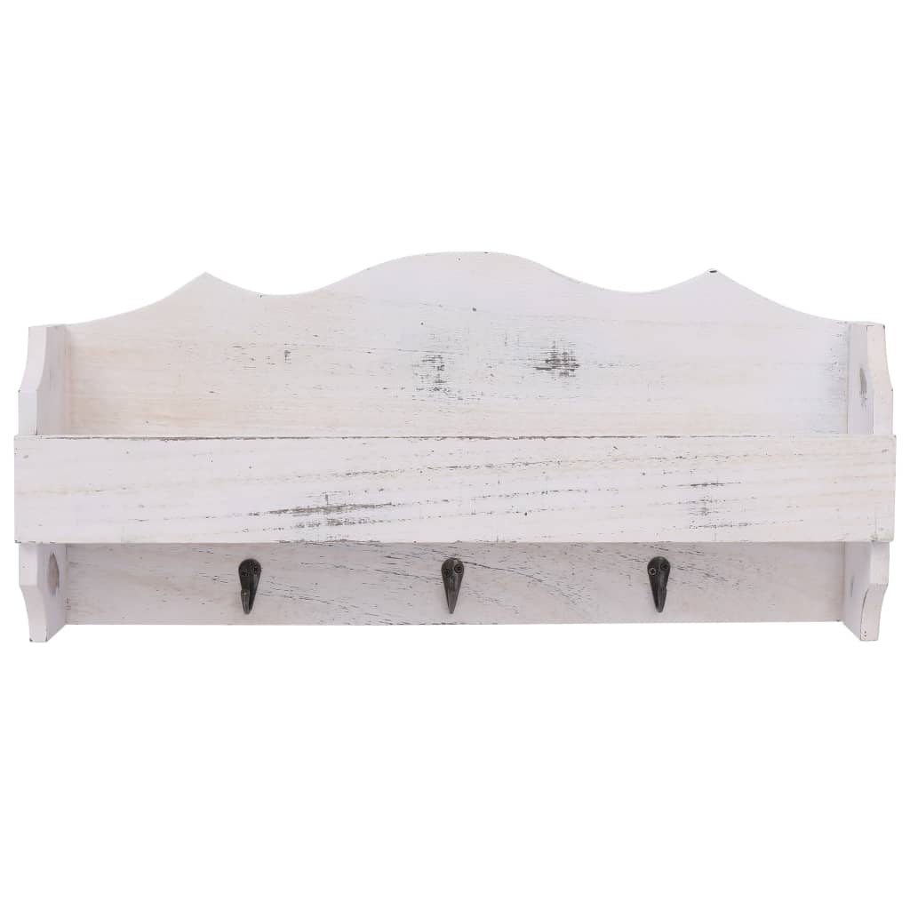 Vidaxx Wandgarderobe 50x10x23 cm Holz weiß