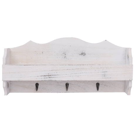 Vidaxx Wandgarderobe 50x10x23 cm Holz weiß
