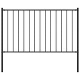 Vidaxl HEK -Panel mit Posts 1,7x1 m Pulver -beschichtetem Stahl schwarz