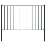 Vidaxl HEK -Panel mit Posts 1,7x1,25 m Pulver -bezogenem Stahl -Anthrazit