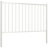 Vidaxl HEK -Panel mit Pfosten 1,7x0,75 m Pulver -Beschichteter Stahlweiß
