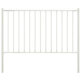 Vidaxl HEK -Panel mit Pfosten 1,7x1 m Pulver -beschichteter Stahlweiß