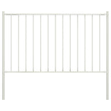 Vidaxl HEK -Panel mit Pfosten 1,7x1,25 m Pulver -Beschichteter Stahlweiß