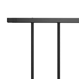VIDAXL Zaunpanel Pulver -Stahl 1,7x0,75 m schwarz