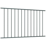 VIDAXL Zaunpanel -Pulver -Stahl 1,7 x 0,75 m Anthrazit