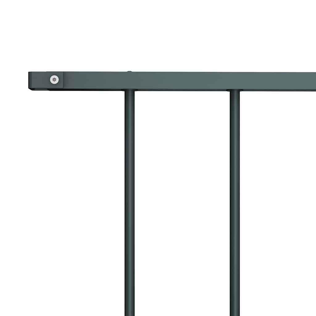 VIDAXL Zaunpanel -Pulver -Stahl 1,7 x 0,75 m Anthrazit