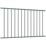 VIDAXL Zaunpaneelpulver -Stahl 1,7x1 m Anthrazit