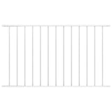 VIDAXL Zaunpanel Pulver -Stahl 1,7x0,75 m Weiß