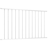 VIDAXL Zaunpanel Pulver -Stahl 1,7x0,75 m Weiß