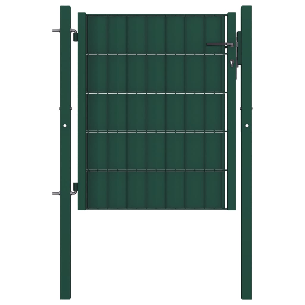 Vidaxxl Tor 100x81 cm PVC und Stahl grün
