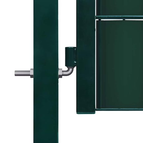 Vidaxl Poort 100x124 cm PVC und Stahlgrün