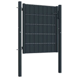 VIDAXL -Port 100x81 cm PVC und Stahl -Anthrazit -ausgelöst