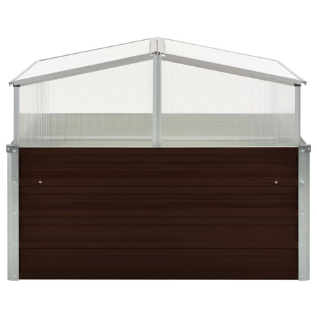 Vidaxl Tuinkas 100x100x85 cm verzinkter Stahlbraun