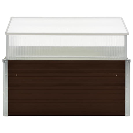 Vidaxl Tuinkas 100x100x85 cm verzinkter Stahlbraun