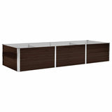 Vidaxx Pflanzgefäß erhöht 240x80x45 cm verzinkter Stahl braun