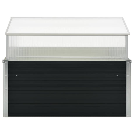 Vidaxl Tuinkas 100x100x77 cm verzinkter Stahl -Anthrazit