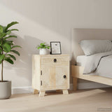 Vidaxl nachtkastje 40x30x50 cm massief mangohout